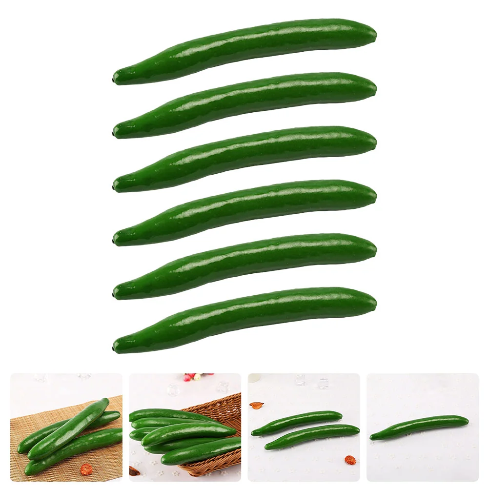 

Simulation Cucumber Model Emulation Imitation Prop Photo Greenery Decors Fake Vegetables Adorable Foam Realistic Child