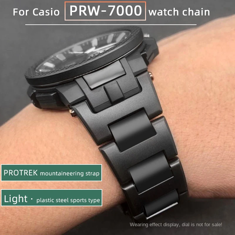 PRW7000/7000FC Metal Strap For Casio PROTREK 5480 PRW-7000 PRW 
