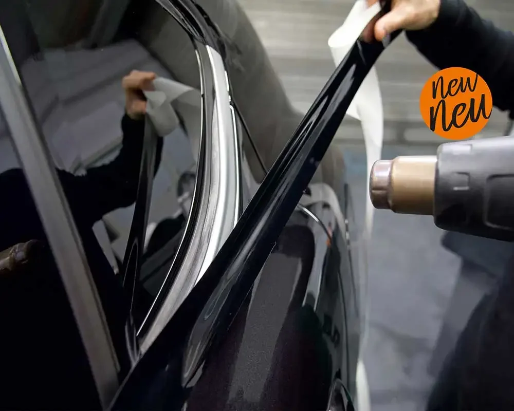 Glossy Black Window Trim Film Self Adhesive Vinyl Stripe Vinyl Tape For Car Interior Hood Roof car window trim film 3/5/7/10CM
