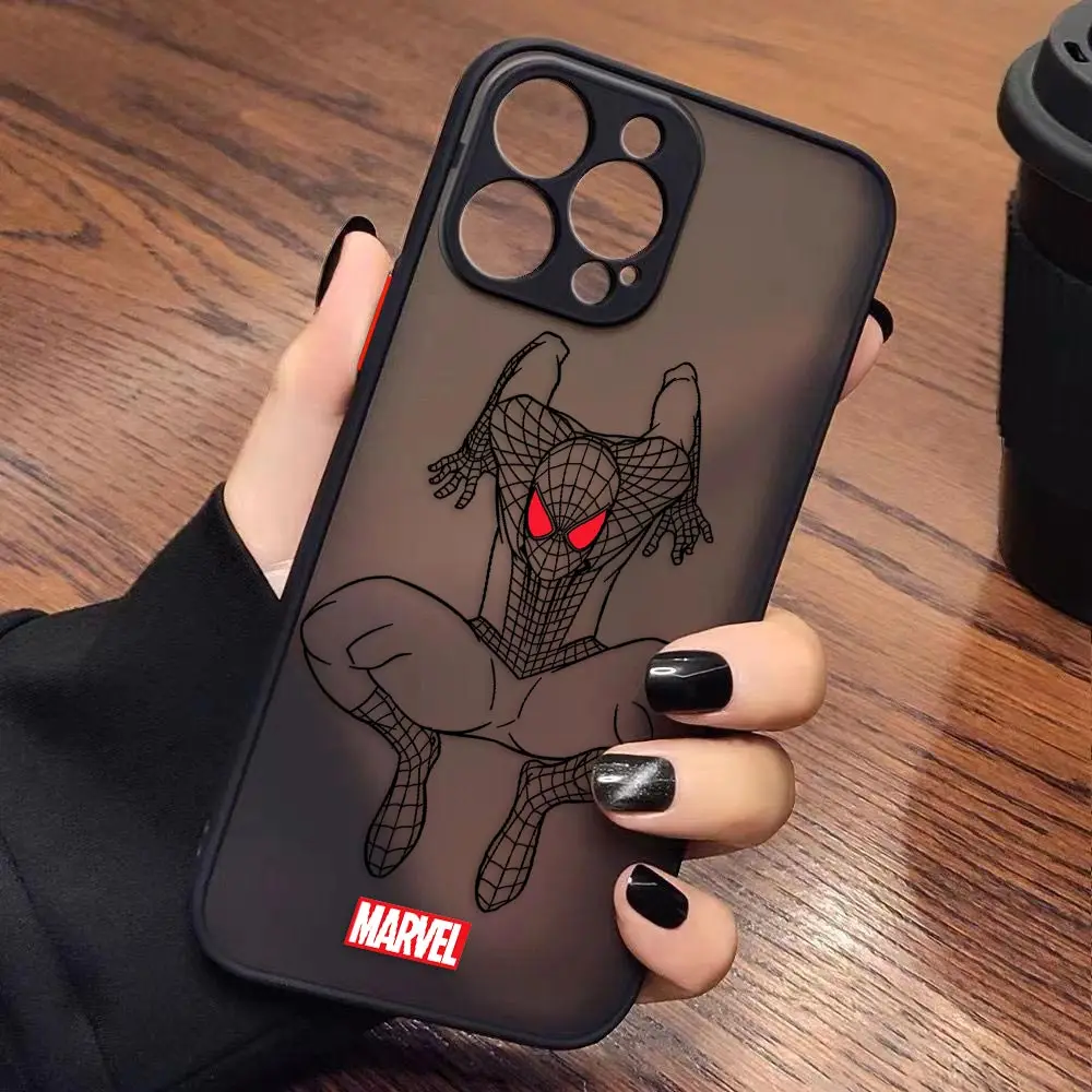 thumbnail image 1 of Funda para iPhone Apple 14 13 11 12 MINI Pro XS Max XR X 7 8 SE 2022 2020 6 6S Plus Funda Capa Shell Marvel Spider-Man Comics, 1 of 5