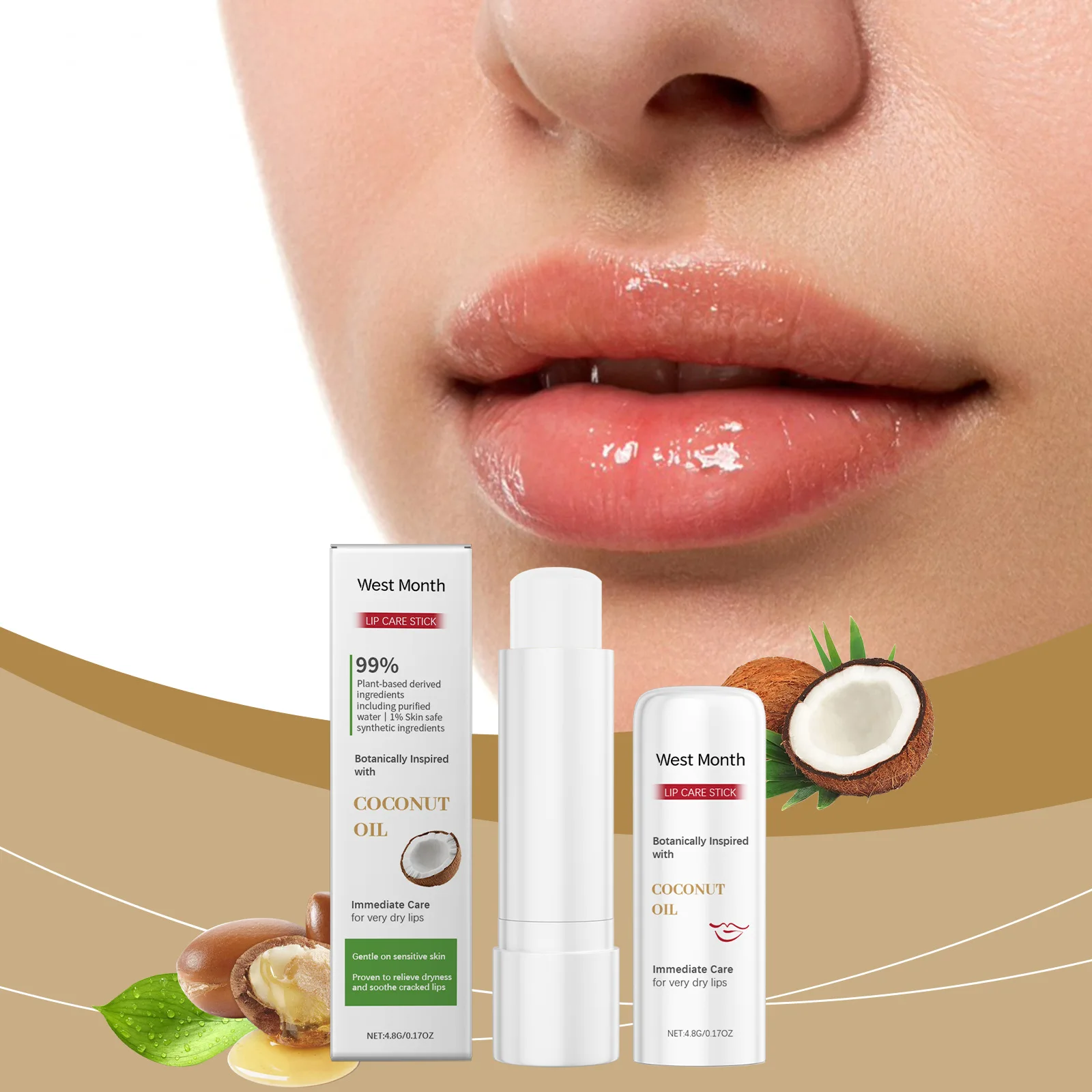 Moisturizing Lip Balm Stick Fade Lip Lines Brighten Exfoliating Dead Skin Repair Anti Drying Chapped Soft Lip Cream Daily Care 3