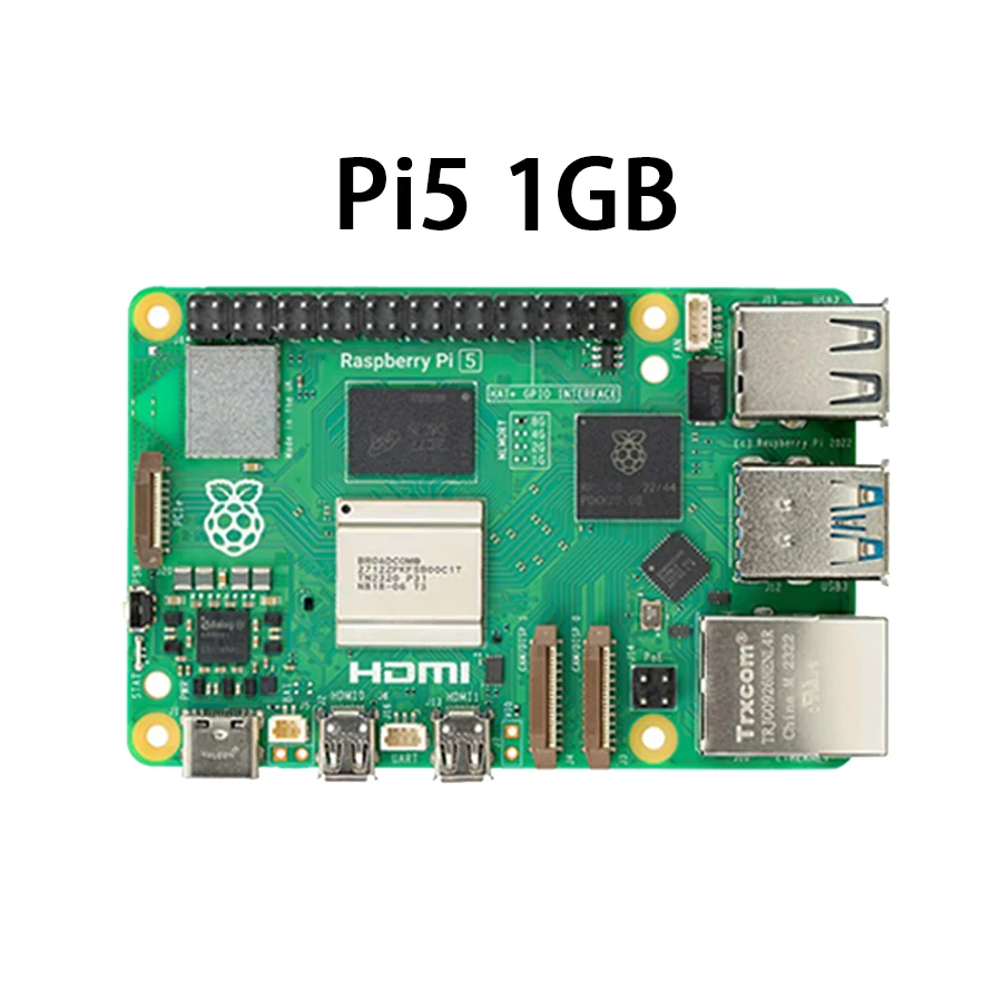 Raspberry Pi 5 Cortex-A76 Linux, 2 go, 4 go, 8 go, carte de bras, programme Python, PCIe Gigabit Ethernet, USB3.0, Original et officiel