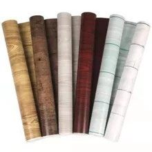 

Self Adhesive Wood Grain Wallpapers on The Wall Waterproof Old Furniture Decor Vinyl Stickers Wardrobe Desktop PVC Contact Paper