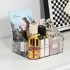 Storage Box Desktop Cosmetics Pen Holder Makeup Storage Bucket Nordic Style Transparent Trapezoidal Cosmetics Storage Rack 3