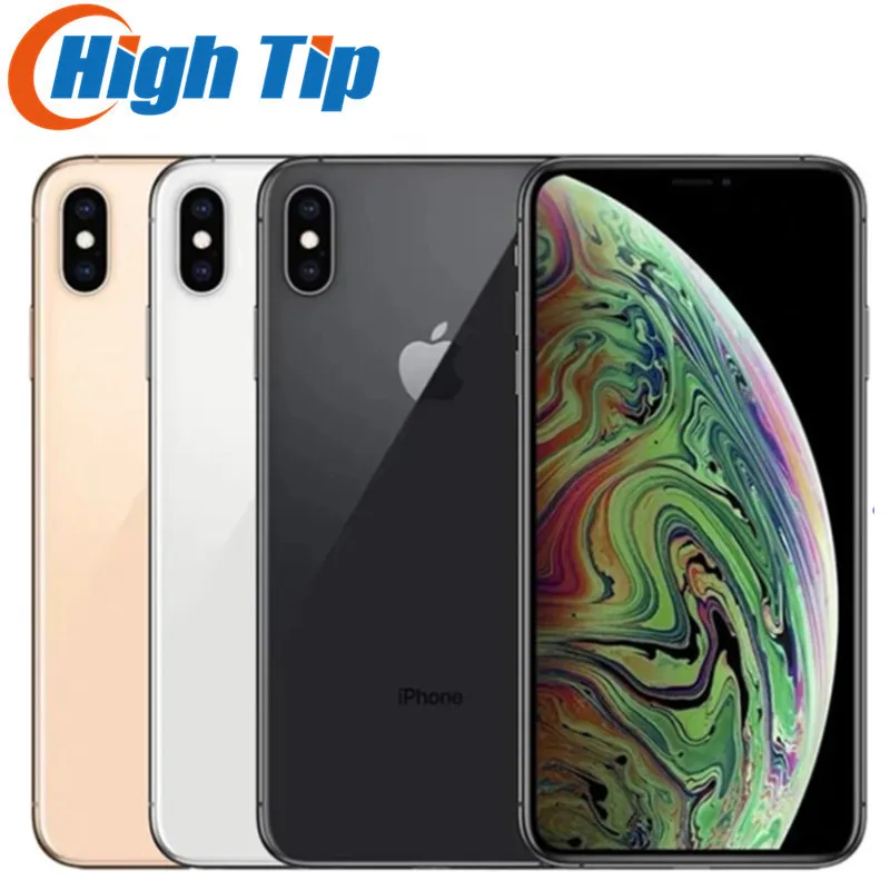 Unlocked Original Apple iPhone XS Max 4G LTE Mobile Phone Used 6.5" 4GB RAM ROM 64GB/256GB NFC A12 Bionic IOS SmartPhone