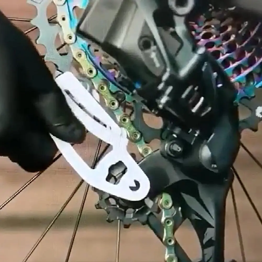 

Useful Wear-resistant Plastic Precise Bicycle Derailleur Tool Bike Chain Gauge Adujuster Adjustment Paddles
