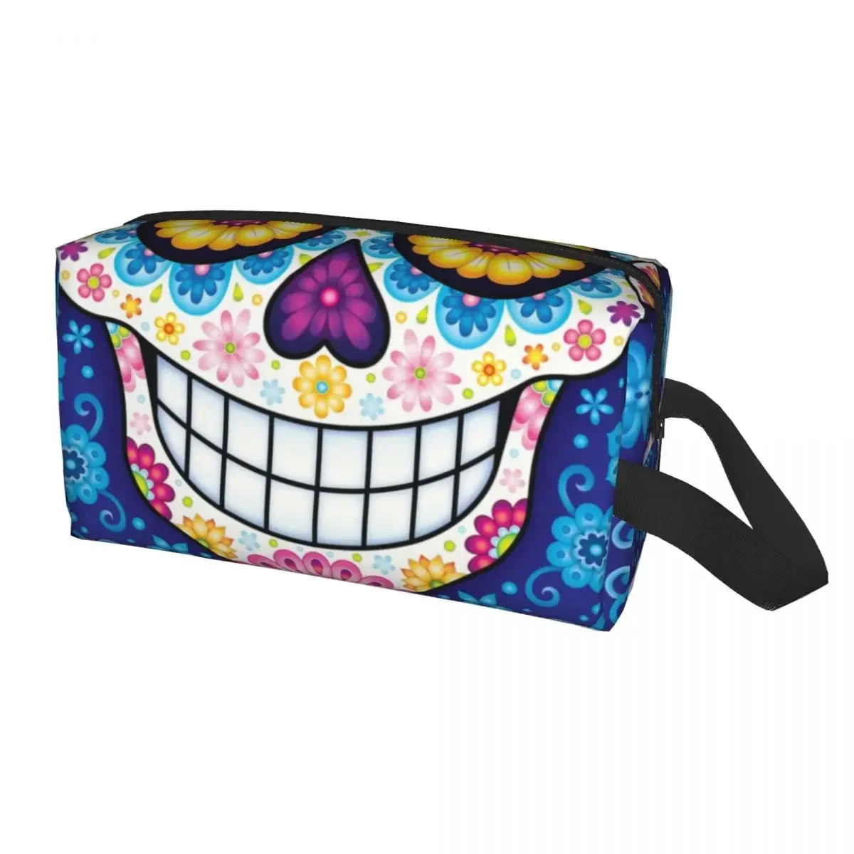 

Женская косметичка с изображением дня мертвецов и черепа