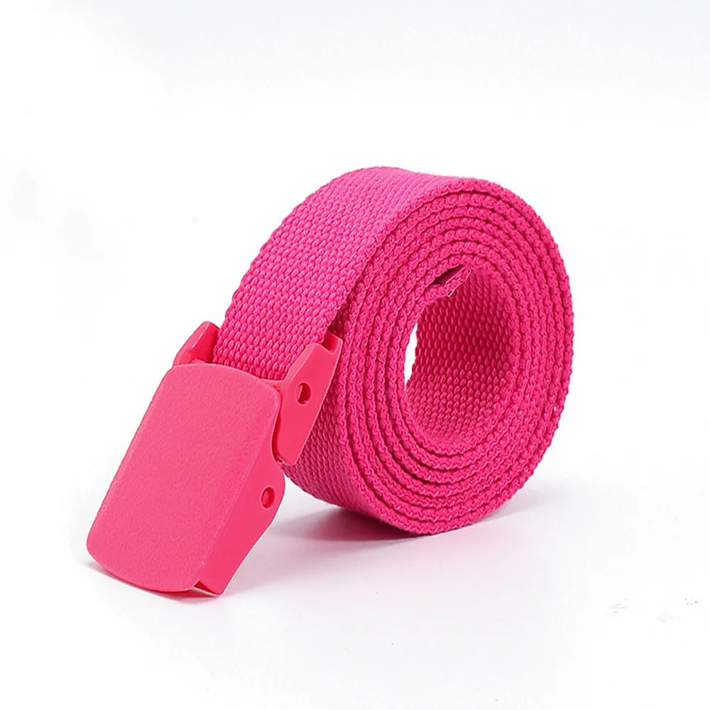 Vibrant Unisex Nylon Canvas Fashion Belt - Trendy Casual Accessory