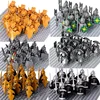 MOC Medieval Dwarf Warrior Elves Knights lotr Figures Building Blocks Accessories Armor Shield Weapon DIY Toys For Children gift 1