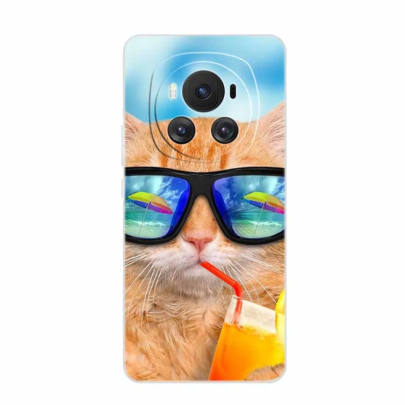Fashionable Clear Animal Design Silicone Phone Case - Soft TPU Back Cover