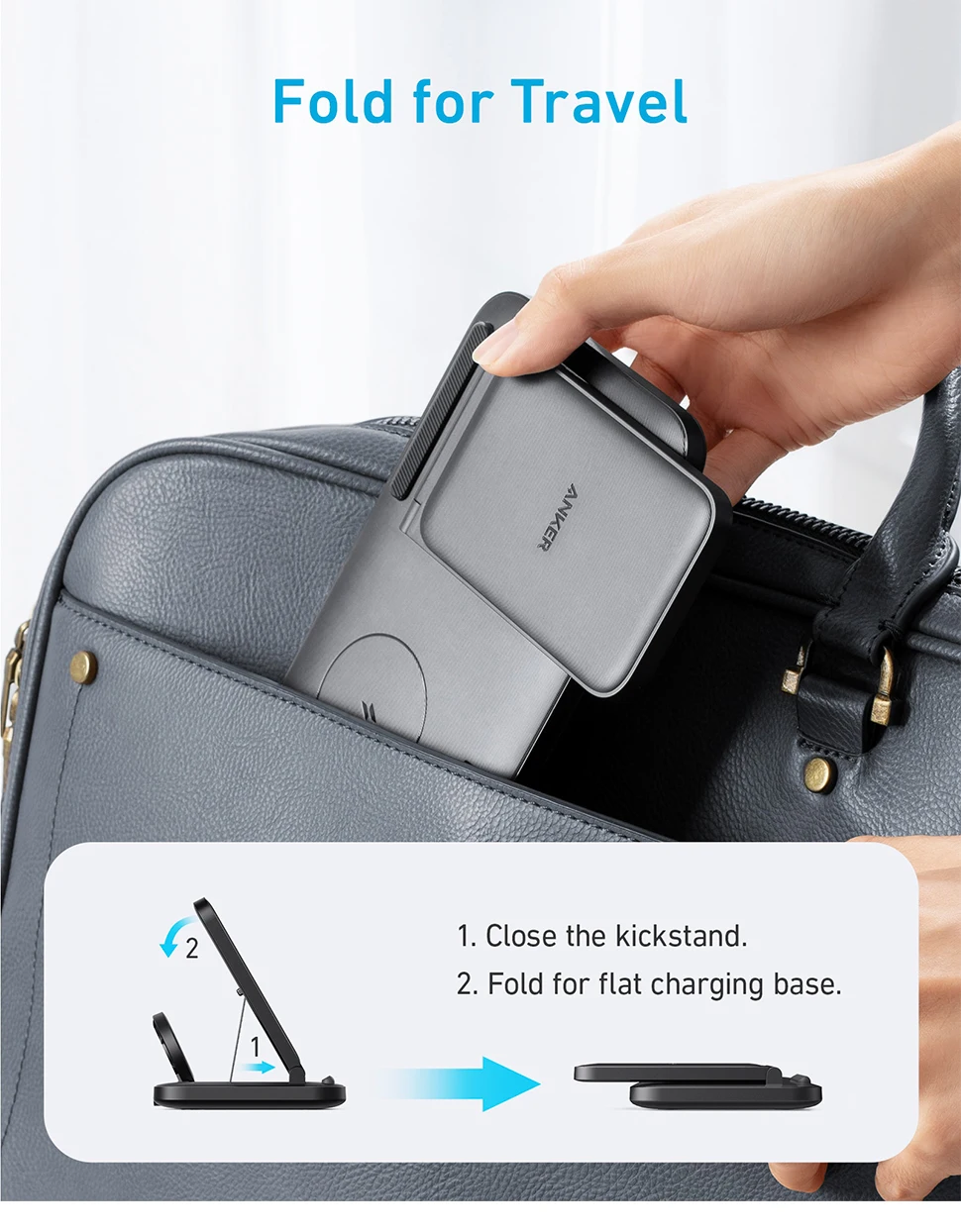 Foldable and Travel friendly Wireless Charger 