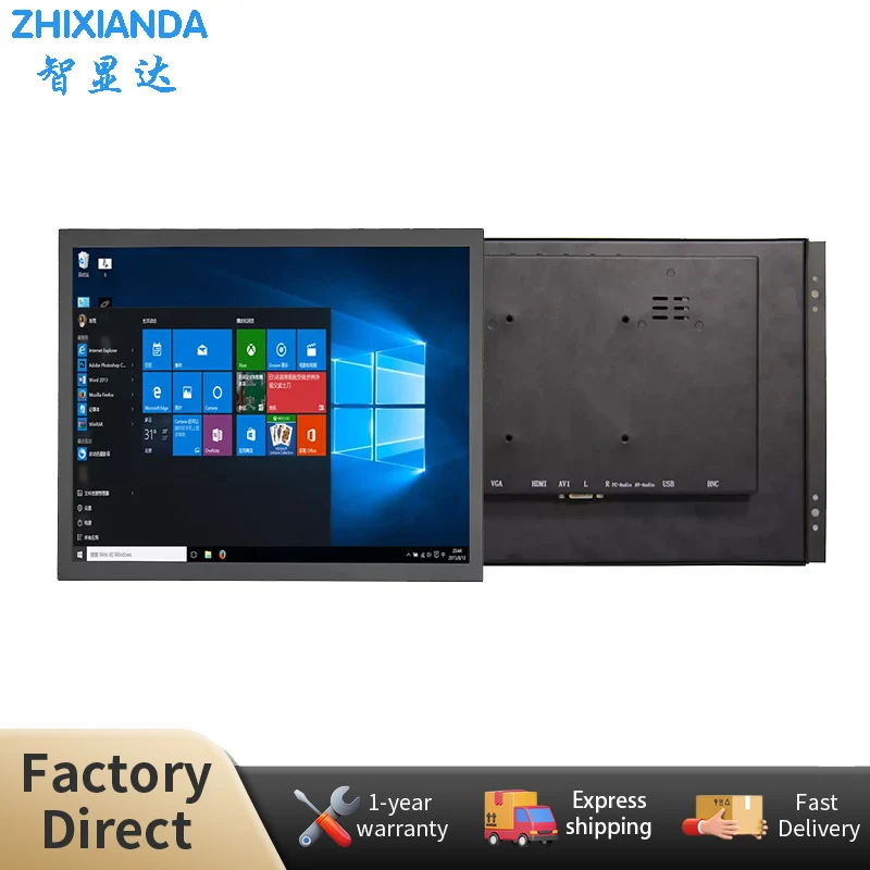 

Zhixianda High Quality 17" 1280*1024 LCD Display Open Frame Touch Screen Computer Monitor With AV BNC VGA HDMI USB Interface