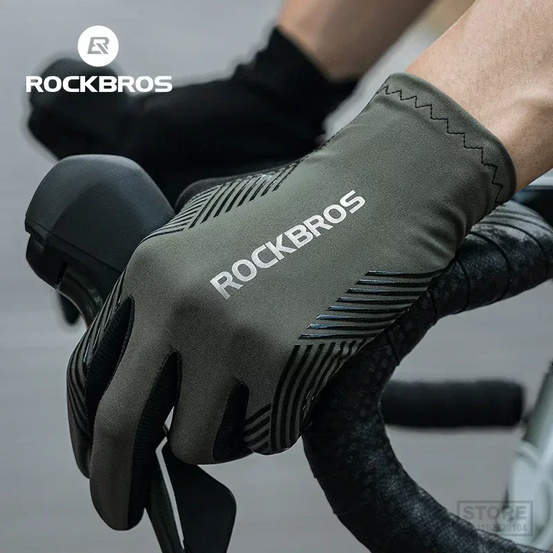 

Велосипедные перчатки ROCKBROS, дышащие Нескользящие митенки с пальцами для работы с сенсорным экраном, для горных и шоссейных велосипедов, для весны и лета