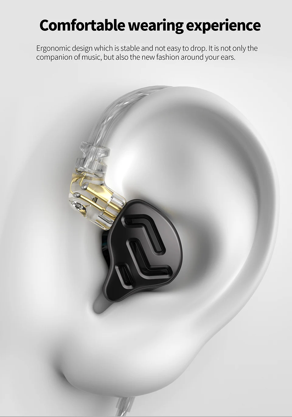 KZ ZNA Hybrid Earphones With Mic description image 8