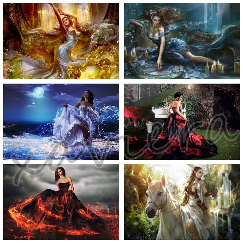 

Fairy Diamond Painting 5D Diy Fantasy Cartoon Figure Girl Diamond Embroidery Full Drill Rhinestone Mosaic Cross Stitch Crafts