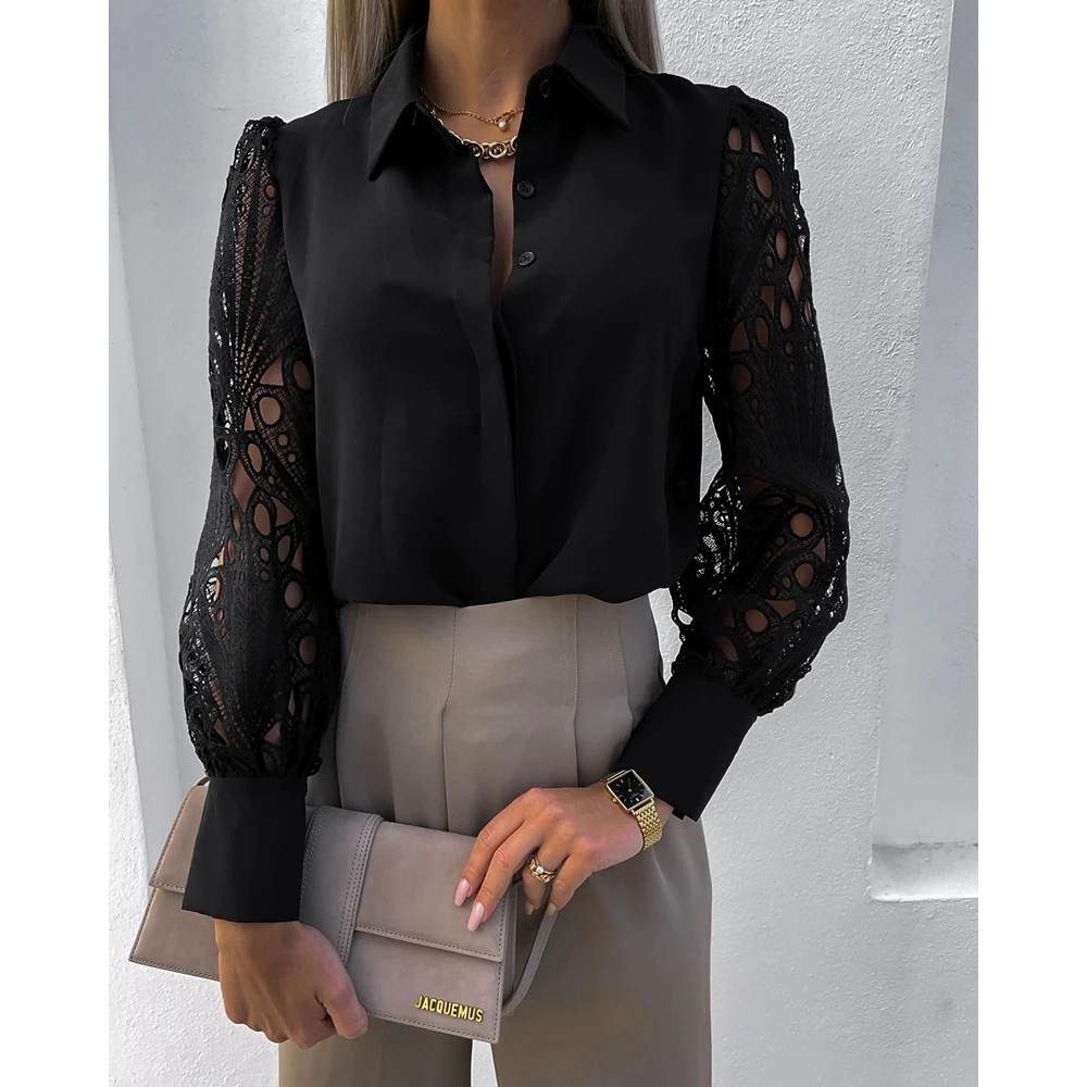 Рисунок 4 - Женская ажурная рубашка на пуговицах