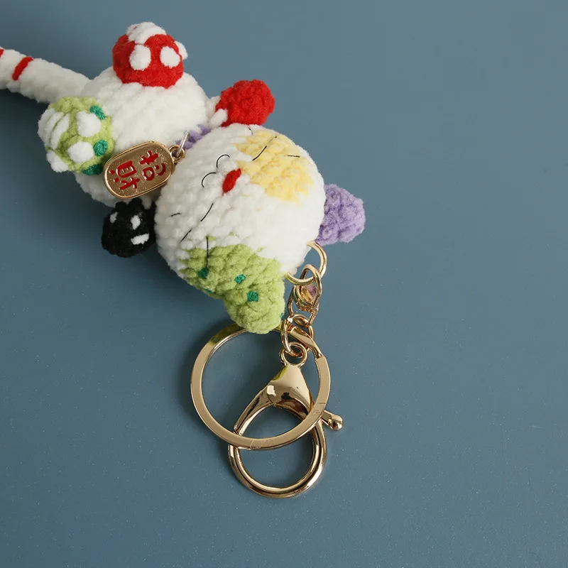 Small Cat Crochet Keychain Handmaking Crochet Cute Kitten Keyrings For Bag Pendant Knitting Animal Doll Keychain For Gift Custom 10 S15b75d76c83d40a883b18fa0054487b34