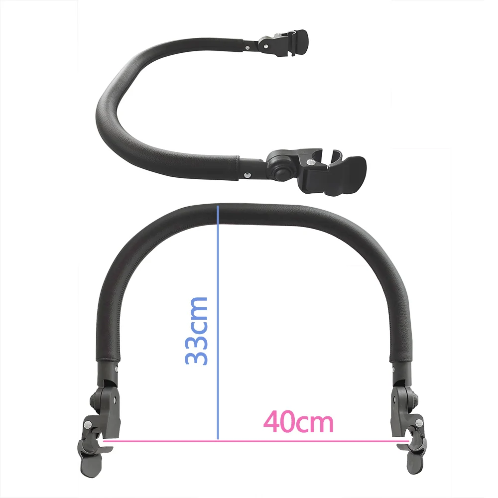 Baby Stroller Accessories Bumper Bar for Bugaboo Bee3/5 Armrest Handlebar Dinner Plate PU leather Pram Accessory baby stroller accessories hooks