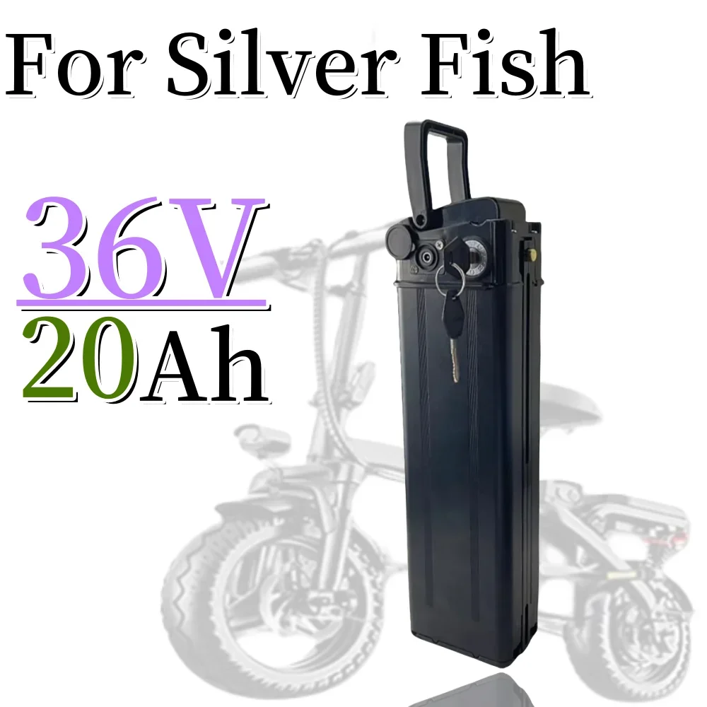 

36V 20000mAh For Silver Fish Ebike 500W 750W 1000W 42V 15AH BMS 18650 Lithium Battery Pack With charger