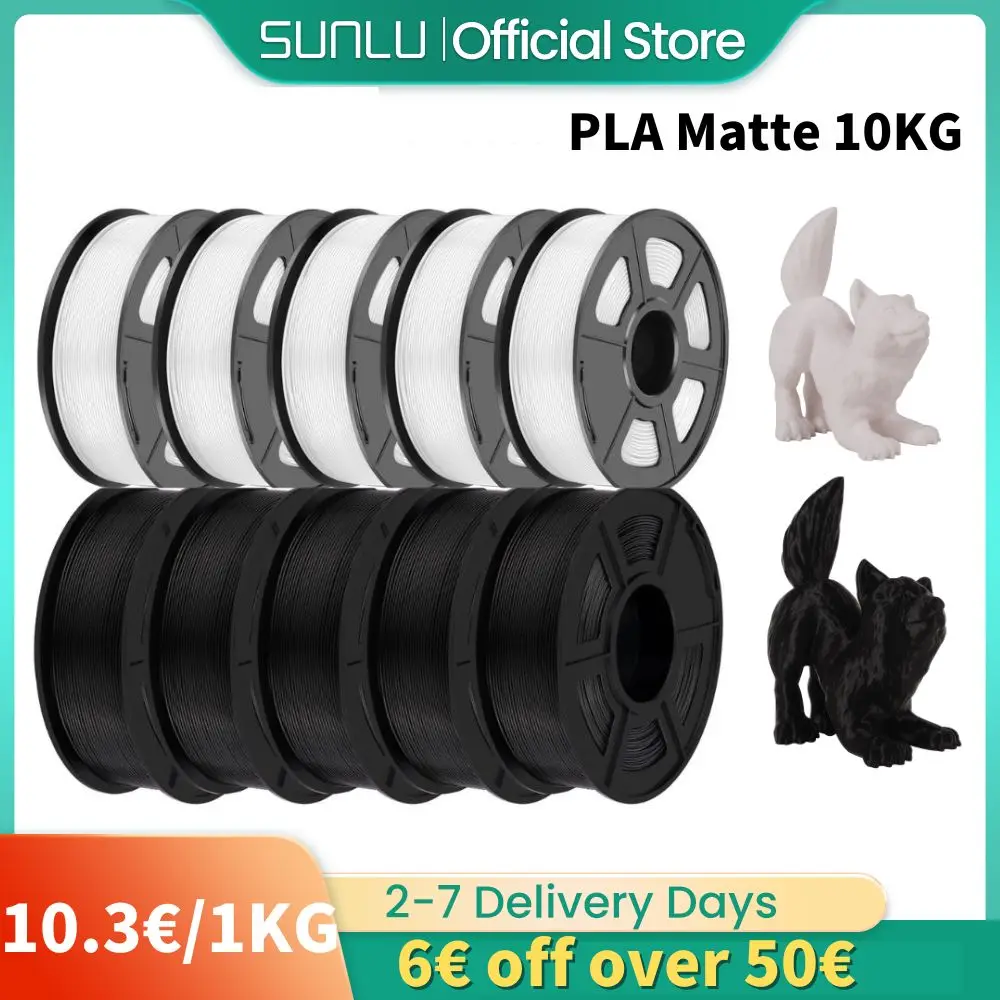 SUNLU Matte PLA 3D Printer Filament 1KG