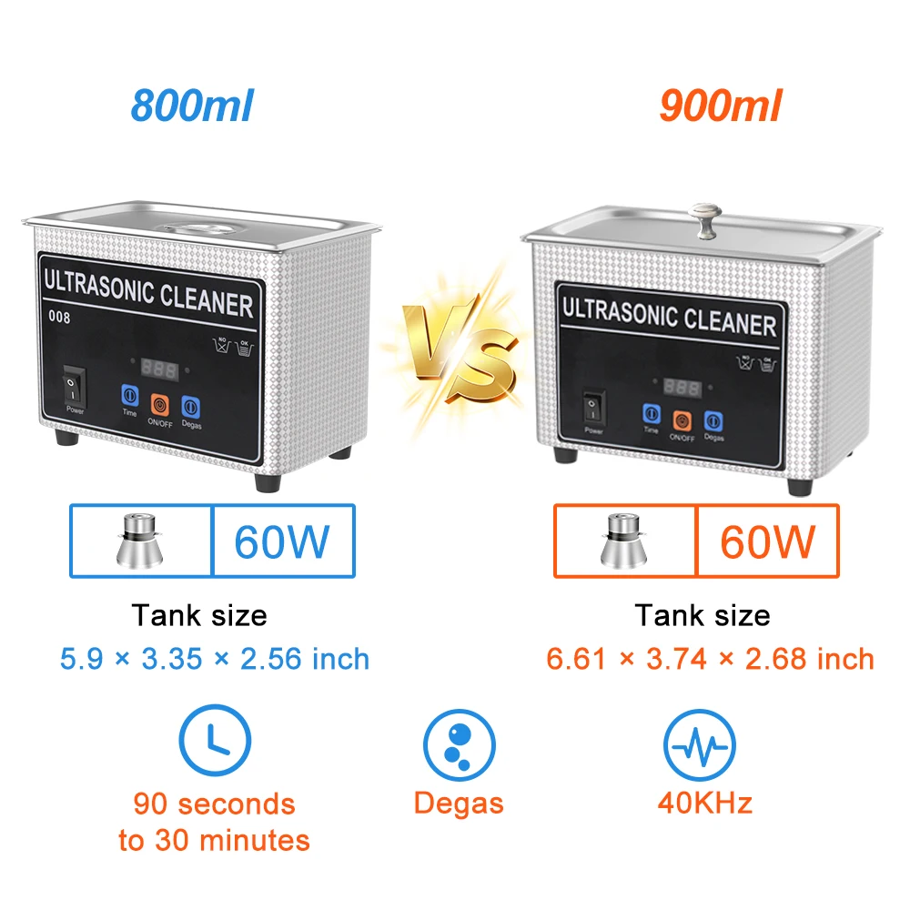 35w 60w Ultrasonic Cleaner Cleaning Jewelry Eyeglasses Dental Dentures Tooth Retainer Glasses Cleaner 110v 220v Ultrasonic Bath 1