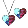 Steven and Universe Necklace Classic Cartoon Periphery Cute Enamel Heart Brooch Pendant  Jewelry Gift for Movie Fans 1