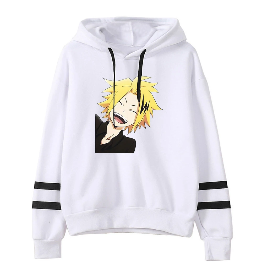 

Anime My Hero Academia Hoodies Women Pocketless Sleeve Women Men's Sweatshirt Harajuku Streetwear Denki Kaminari Clothes