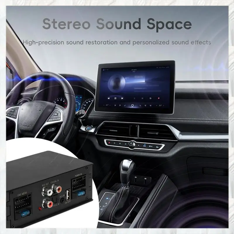 Hot Selling-Car Digital Signal Processor Amplifier For Radio Stereo Subwoofer With Fiber Optic Input Plug And Play,Car Digital S