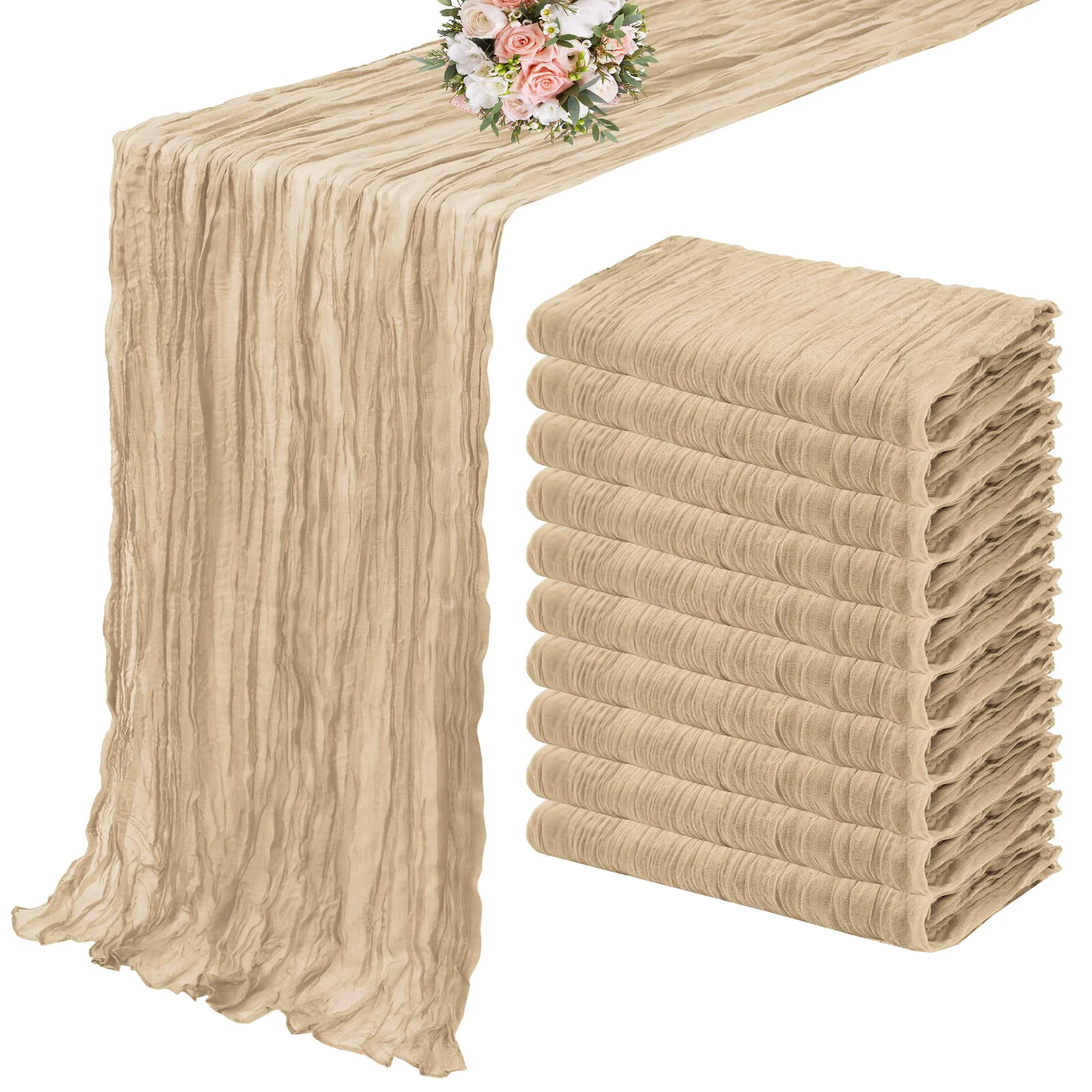 10Pcs Khaki