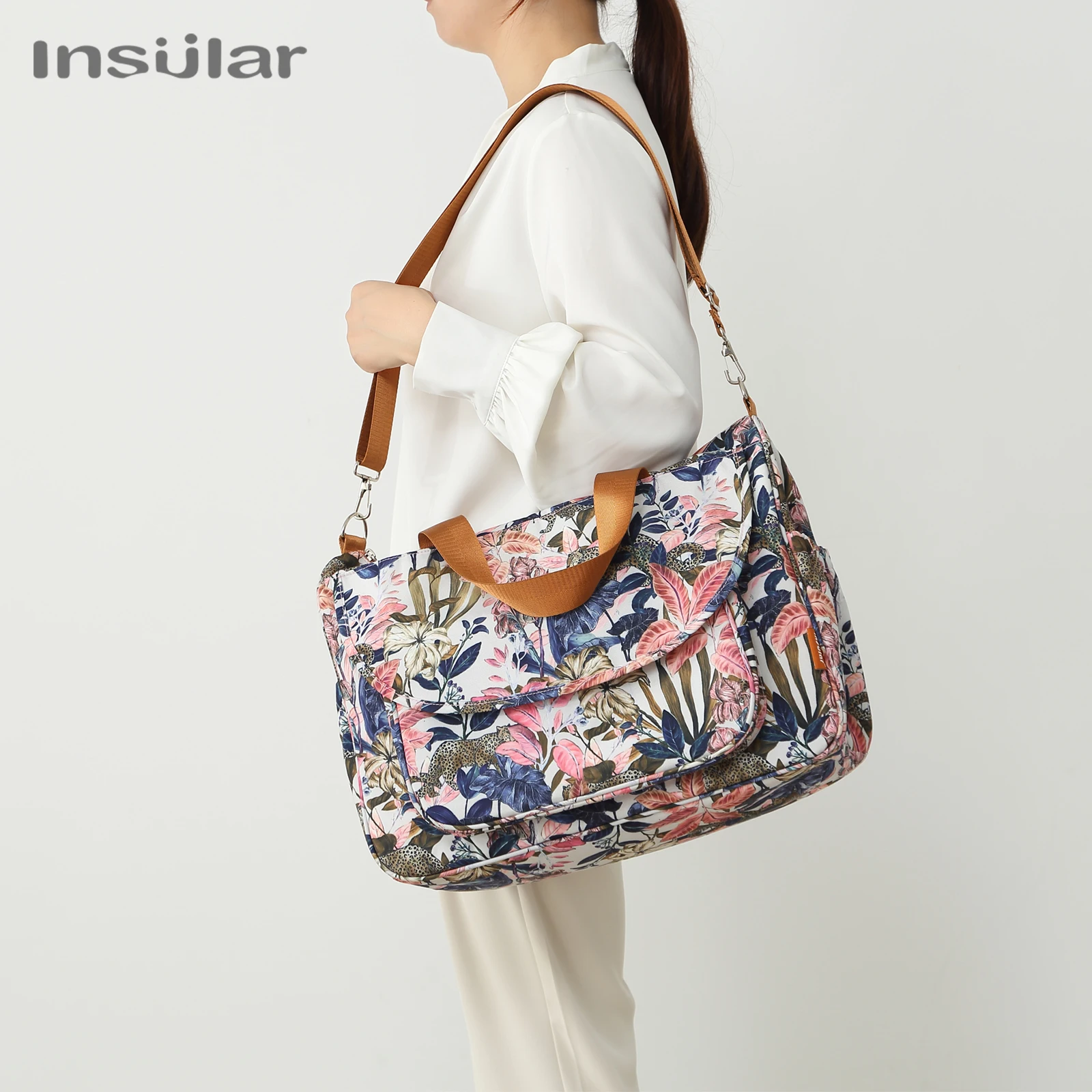 Insular Fashion Baby Diaper Changing Bag Cheap Nappy Stroller Bag For Mommy And Baby Convenient Mummy Bag 6