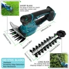 21V Electric Hedge Trimmer 2 IN 1Cordless Rechargeable Household Garden Grass Shrub Scissors Power Tool Fit Makita 18V Battery 5