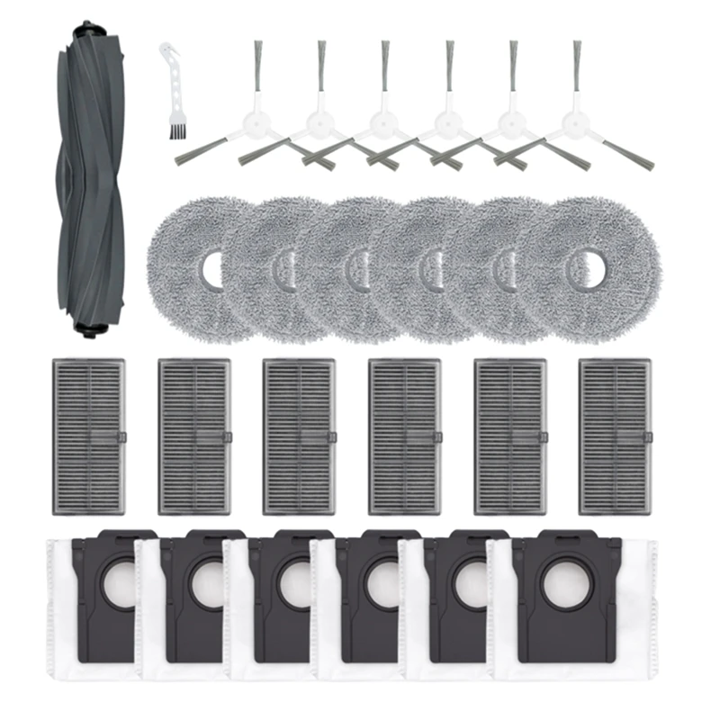 

Запчасти для роботов-пылесосов Dreame X30 Series S30 Series S10, основная щетка, боковая щетка, фильтр, тряпочка для швабры