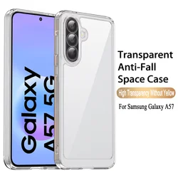 Premium Crystal Transparent Shockproof Phone Case - Galaxy A37 (Transparent)