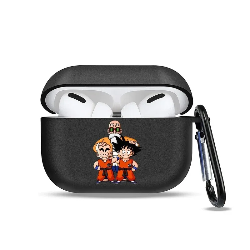 Dragon Ball Son Goku Silicone Protective Case for AirPods 1 2 3 Pro Cute Anime Color Painting Wireless Bluetooth Earphone Cover airpods case