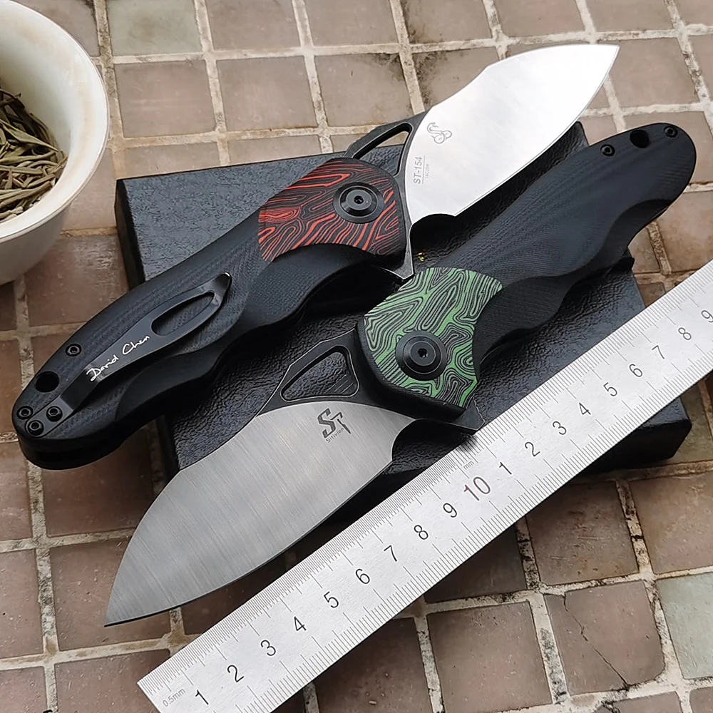 

Sitivien ST154 Snake Sandvik 14C28N Ceramic Ball Bearing Flipper Folding G10 Camp Hunt Survival Outdoor EDC Tool Utility Knife