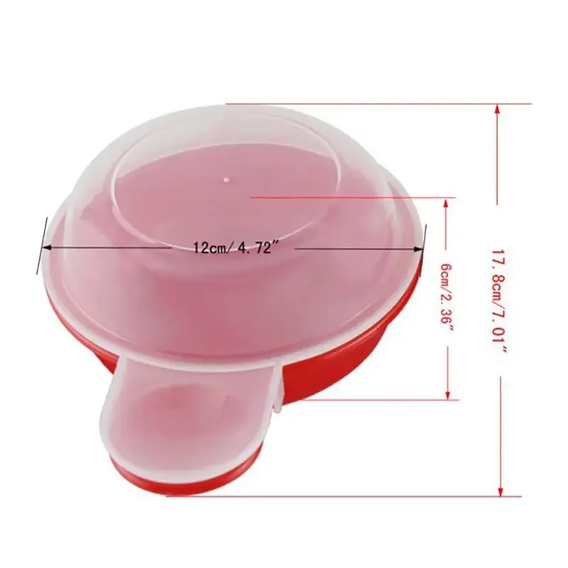 Egg Cooker 2pcs Easy Microwave Egg Cooker Egg Hamburg Omelet Making Tool PP Manual Burger Press Burger Making Tool Hamburger Pattie
