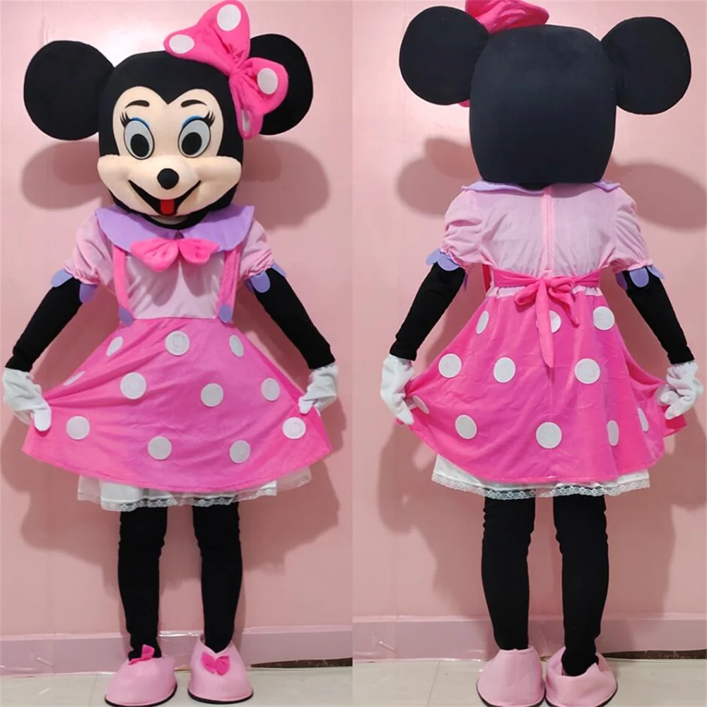 Costume de mascotte de Minnie Mouse, déguisement de dessin animé Gelanimal,  variété de tureMouse, soirée séparés ante, taille adulte - AliExpress