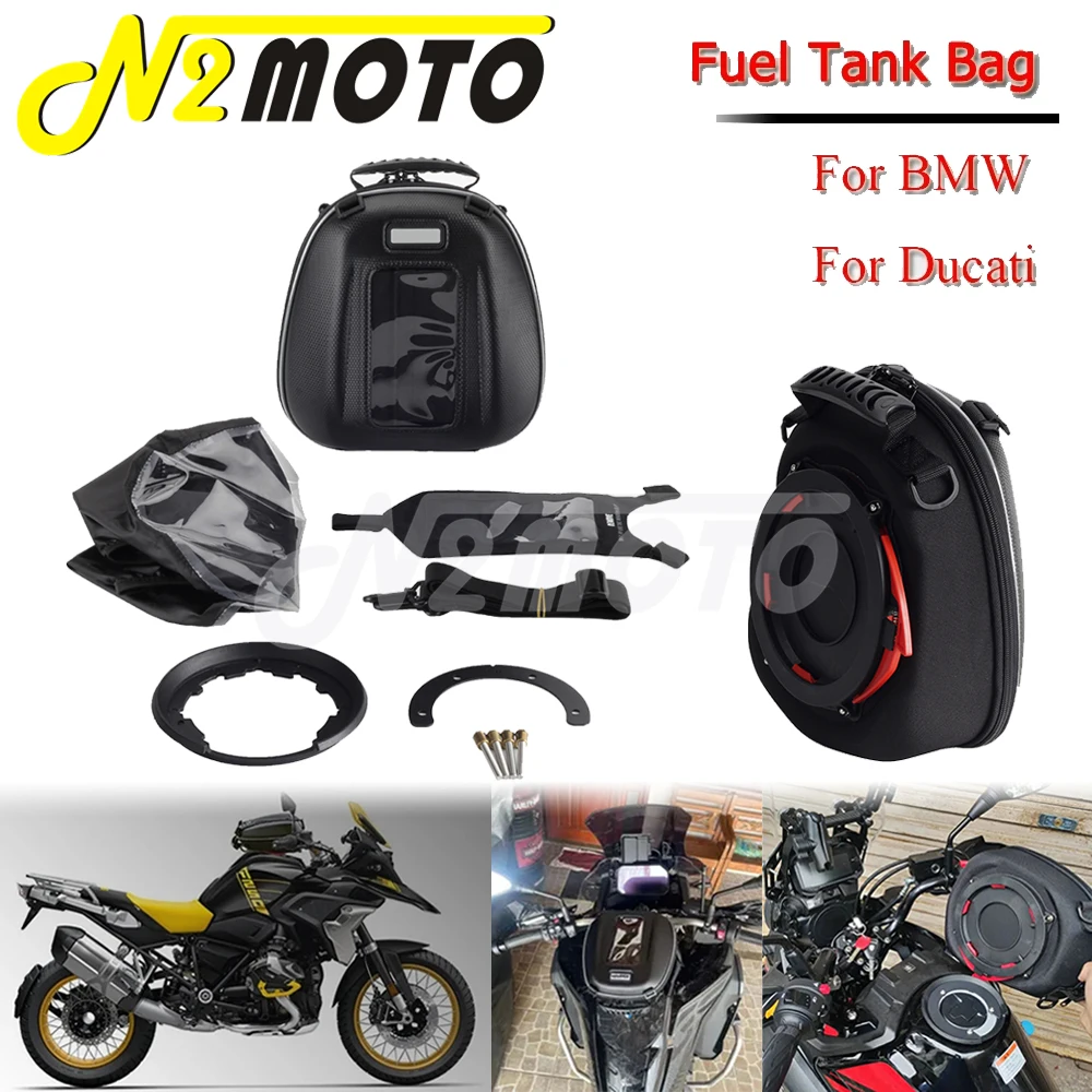 

Motorcycle Fuel Tank Hanging Bag Phone Navigation Bags Carry Backpack For Ducati Multistrada 1200 950/S V4 BMW R1200GS S1000XR