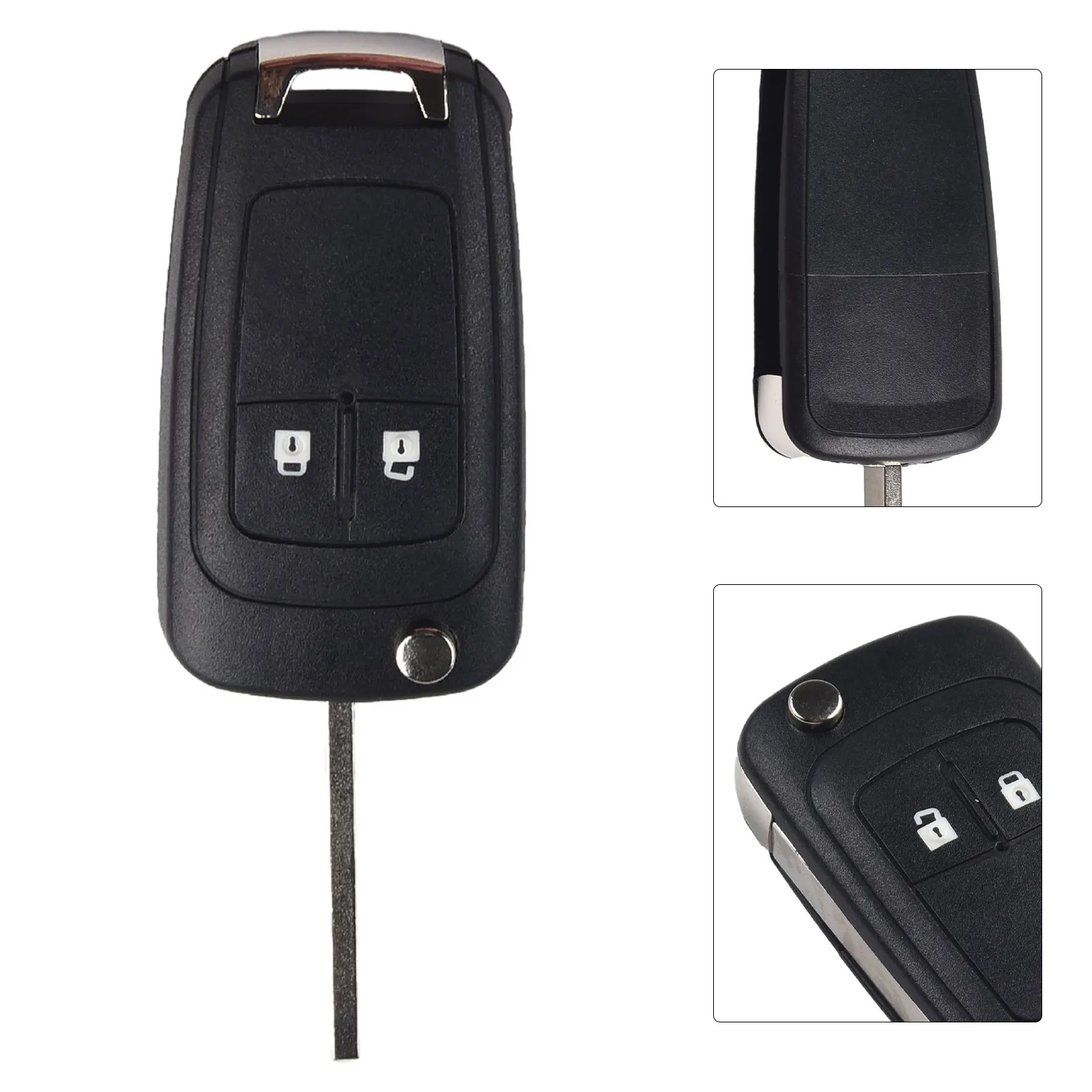 2 Button Folding Key Housing Replacement Folding Keys Shell For Opel Astra J Corsa E Cascade Zafira Karl Auto Key Accessories