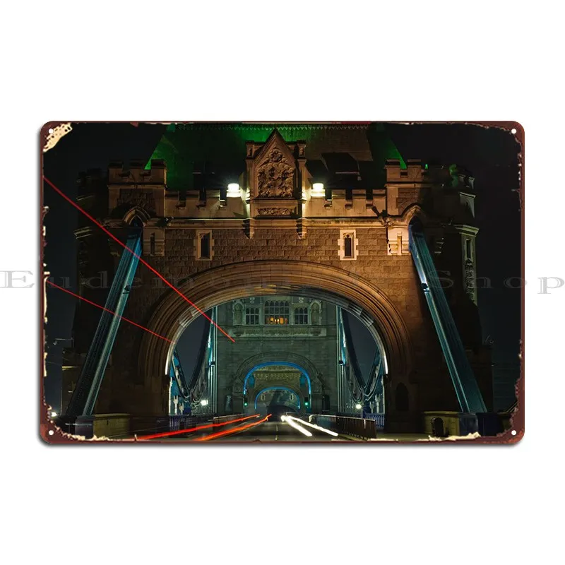 Tower Bridge South Metal Signs Design Divertente Wall Decor Crea Targa Da Parete Targa In Latta Poster