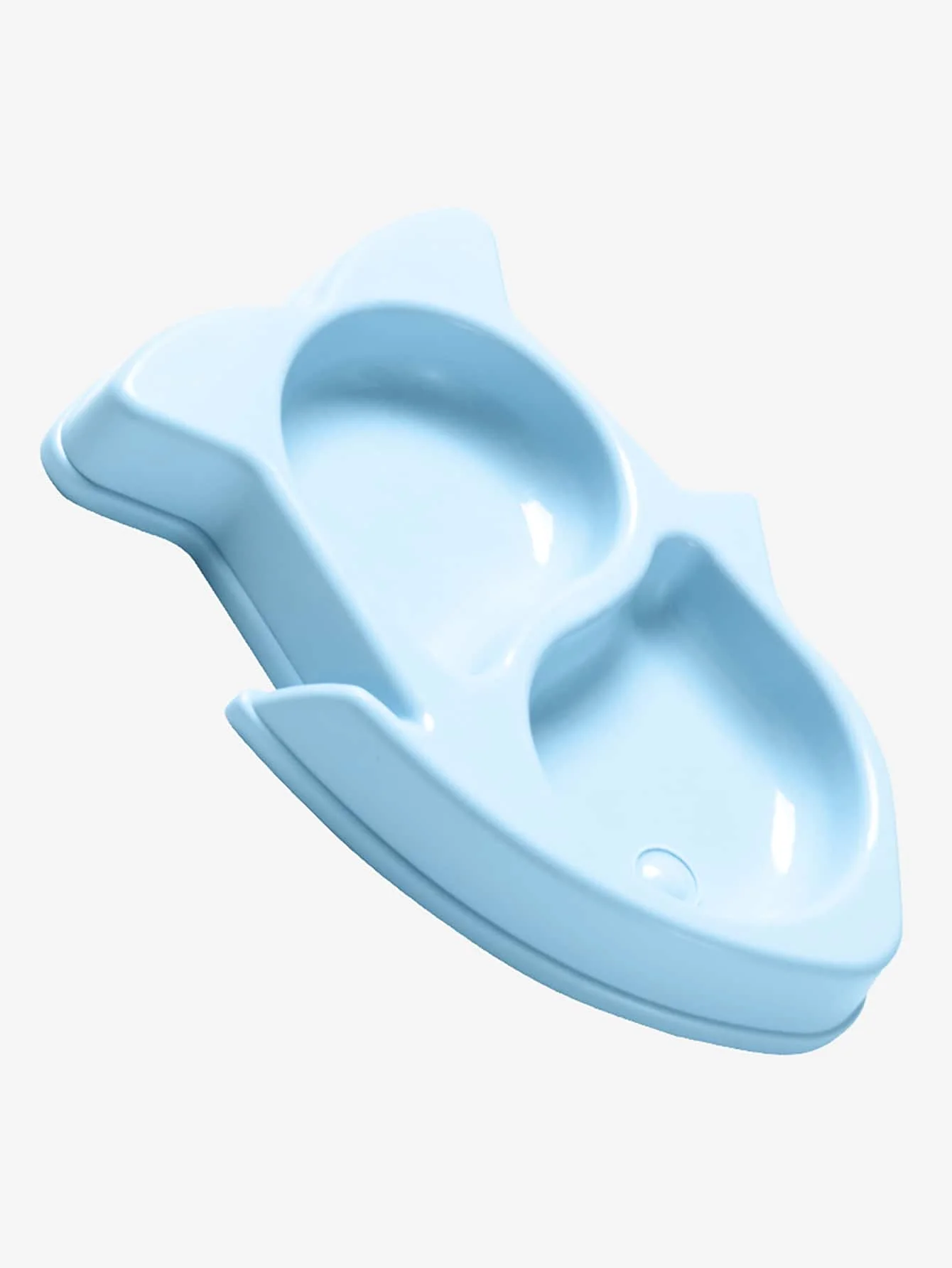 1pc-Pet food bowl with partition bowl anti slip, pet feeding bowl suitable for small and medium-sized dogs and cats