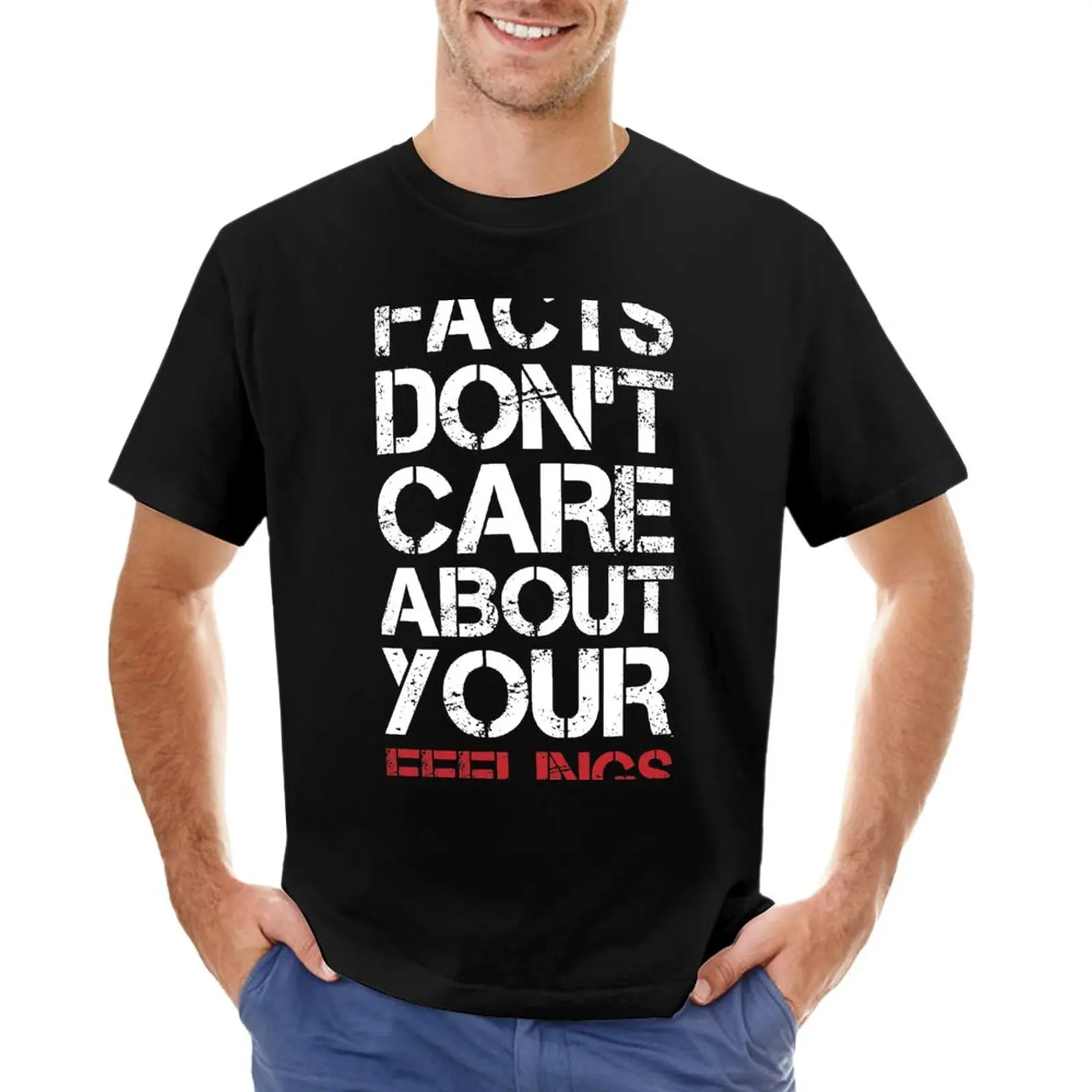

Facts don't care about your feelings T-Shirt vintage anime korean fashion summer clothes t shirts for men graphic