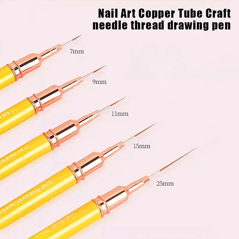 Nail Art Brush Gradient Color Nail Art Brushes Nail Polish Gel Painting Pen Liner French Stripes Brush Accessories Manicure Tool