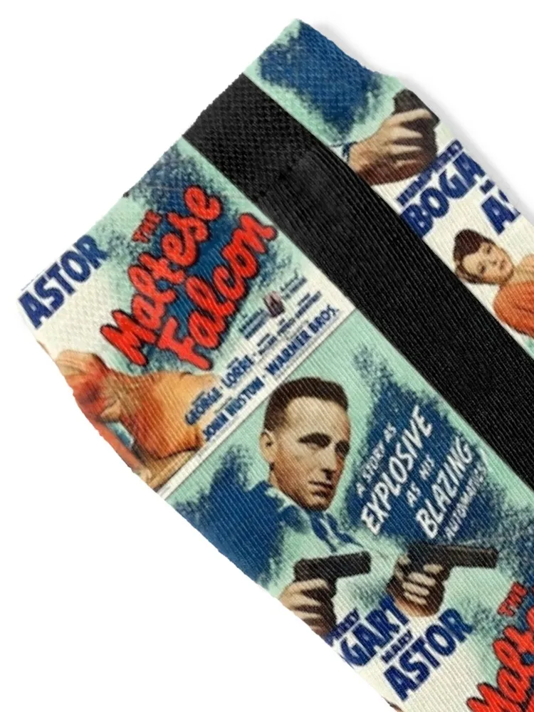 The Maltese Falcon - 1941 Film Noir Poster Socks Heating sock ankle christmas gifts Socks Men's Women's