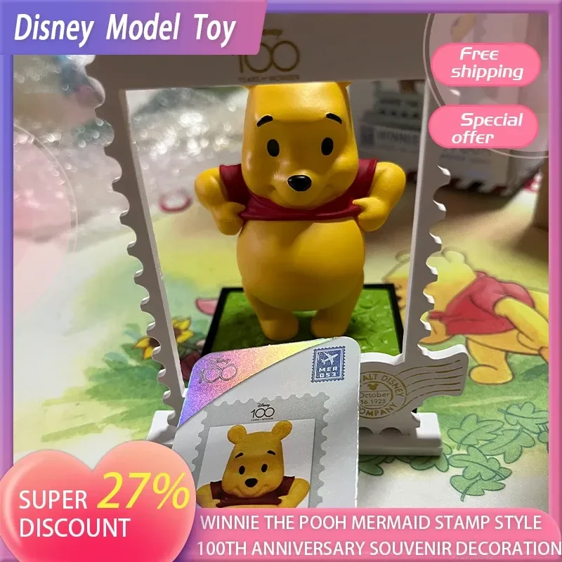 

Фигурка из аниме Disney, модель игрушки, украшение, милая Винни-Пуха, стиль приблизительно, искусственное украшение
