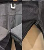 Oversized plus Size jeans men's loose straight-leg Summer men's long pants 50 52 54 56 jeans Black Large size jeans 170KG 6