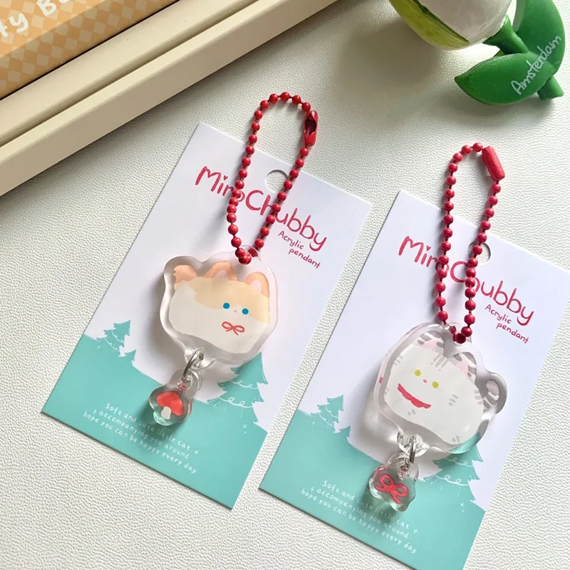 DIY Ball Bead Chains Sliver Colorful Keyrings Dolls Label Hand Tag Connector Making Iron Pendant Jewelry Accessories Keychains