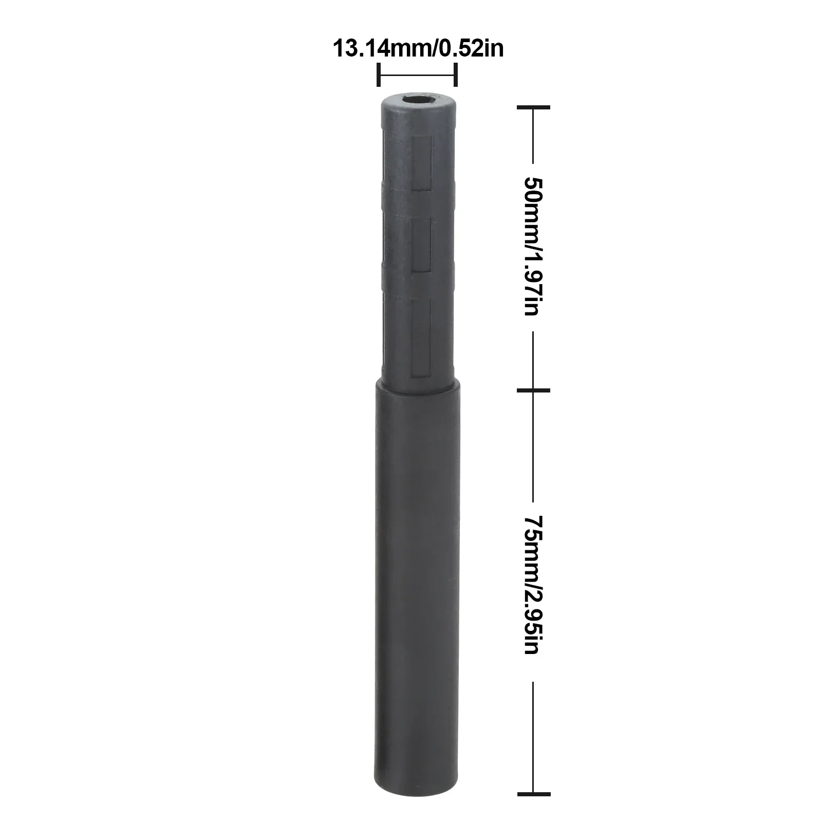 10Pcs Black Golf Club Carbon Fiber Extension Rods Kit Butt Extender Stick for Iron /Graphite Shaft Putter Golf Accessories 125mm 3