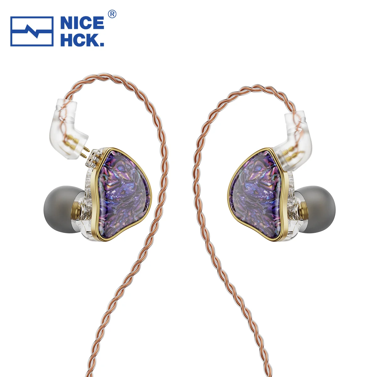 NiceHCK DB2 마이크 인이어 모니터 헤드셋, 하이브리드 IEM HiFi 음악 이어버드, 0.78 2 핀 인터페이스, 보컬 베이스 Ea, 1DD + 1BA 듀얼 드라이버