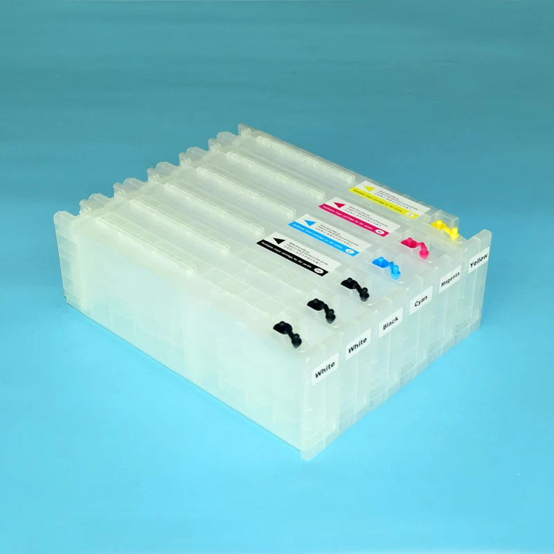 700ml Refillable Ink Cartridge With Compatible Chip for Epson SureColor F2000 F2100 SC-F2000 SC-F2100 T7251-T7254 T725A00 Chips ink refill kit thermal inkjet printer cartridge